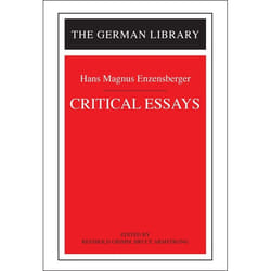 ISBN Critical Essays: Hans Magnus Enzensberger livre Littérature Anglais