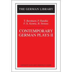 ISBN Contemporary German Plays II: T. Bernhard, P. Handke, F.X. Kroetz, B. Strauss livre Littérature Anglais Couverture rigide
