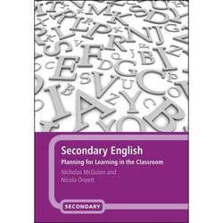 ISBN Secondary English (Planning for Learning in the Classroom) Couverture rigide