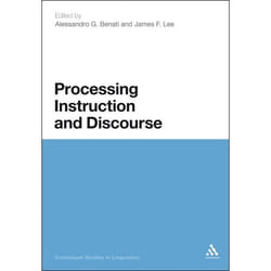 ISBN Processing Instruction and Discourse livre Anglais Couverture rigide 248 pages