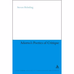 ISBN Adorno's Poetics of Critique, philosophie, Anglais, Couverture rigide, 224 pages