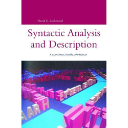 ISBN Syntactic Analysis and Description (A Constructional Approach) Couverture rigide