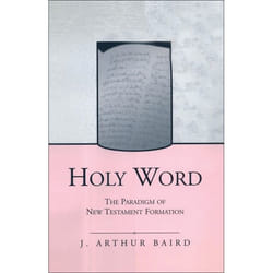 ISBN Holy Word (The Paradigm of New Testament Formation) Couverture rigide