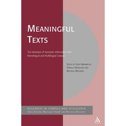 ISBN Meaningful Texts (The Extraction of Semantic Information from Monolingual and Multilingual Corpora) livre Education Anglais Couverture rigide