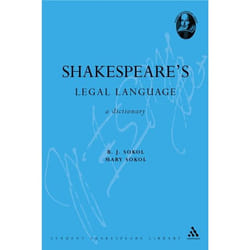 ISBN Shakespeare's Legal Language (A Dictionary)
