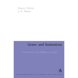 ISBN Genre and Institutions (Social Processes in the Workplace and School)