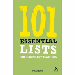 ISBN 101 Essential Lists for Secondary Teachers, Education, Anglais, Livre broché, 118 pages