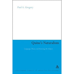 ISBN Quine's Naturalism (Language, Theory and the Knowing Subject) livre philosophie Anglais Couverture rigide