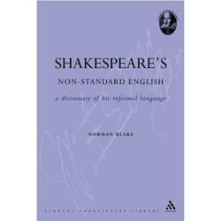 ISBN Shakespeare's Non-Standard English (A Dictionary of his Informal Language) livre Théatre Anglais