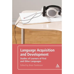 ISBN Language Acquisition and Development (Studies of Learners of First and Other Languages)