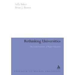 ISBN Rethinking Universities (The Social Functions of Higher Education) livre Anglais Couverture rigide 192 pages