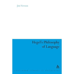 ISBN Hegel's Philosophy of Language livre philosophie Anglais Couverture rigide