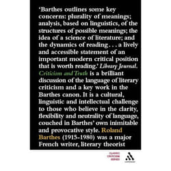 ISBN Criticism and Truth livre classiques Anglais