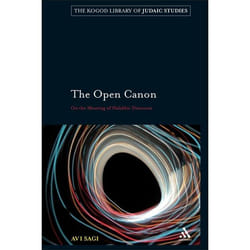 ISBN The Open Canon (On the Meaning of Halakhic Discourse)