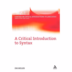ISBN A Critical Introduction to Syntax, référence & langage, Anglais, Couverture rigide, 288 pages