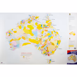 ISBN Aboriginal Australia Wall map (Large/Flat), Edited by David Horton, unisexe, ACER Press