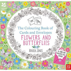 Allen & Unwin Colouring Cards and Envelopes - Flowers and Butterflies