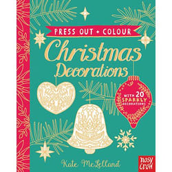 Allen & Unwin Press Out and Colour: Christmas Decorations Couverture rigide