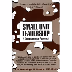 ISBN Small Unit Leadership, Livre broché, 192 pages