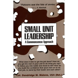 ISBN Small Unit Leadership livre