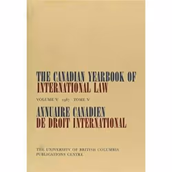 UBC Press The Canadian Yearbook of International Law, Vol. 05, 1967, Couverture rigide, 403 pages