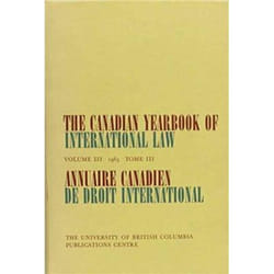 UBC Press The Canadian Yearbook of International Law, Vol 03, 1965 livre Couverture rigide