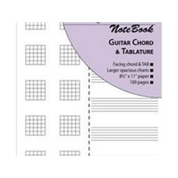 ISBN Music Paper NoteBook : Guitar Chord & Tablature livre Musique Anglais