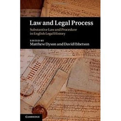 ISBN Law and Legal Process : Substantive Law and Procedure in English Legal History livre histoire Anglais Couverture rigide
