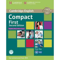 Compact First Students Book without Answers with CDROM by Peter May