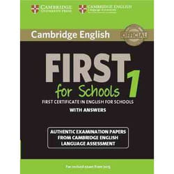 Cambridge English First 1 for Schools for Revised Exam from 2015 Students Book with Answers
