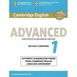 Cambridge English Advanced 1 for Revised Exam from 2015 Students Book without Answers