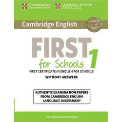 FIRST FOR SCHOOLS 1 STUDENT BOOK