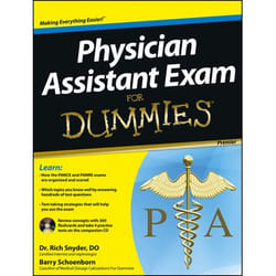 ISBN Physician Assistant Exam For Dummies, with CD