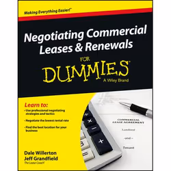 ISBN Negotiating Commercial Leases & Renewals For Dummies, Anglais, Livre broché, 360 pages