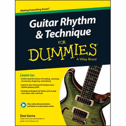 ISBN Guitar Rhythm and Technique For Dummies, Book + Online Video &amp; Audio Instruction, Anglais, Livre broché, 216 pages