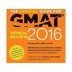 ISBN Official Guide for GMAT 2016 Verbal Review with Online Question Bank and Exclusive Video livre Éducatif Anglais