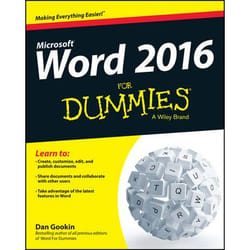 ISBN Word 2016 For Dummies