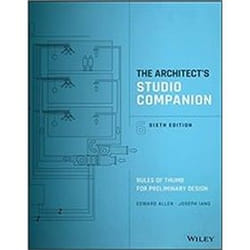 ISBN Architect's Studio Companion : Rules of Thumb for Preliminary Design