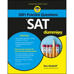 ISBN 1,001 SAT Practice Problems For Dummies