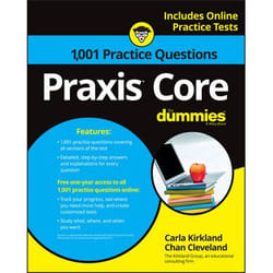 ISBN 1,001 Praxis Core Practice Questions For Dummies with Online Practice livre Anglais Livre broché 528 pages