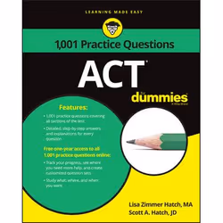 ISBN 1,001 ACT Practice Problems For Dummies, Anglais, Livre broché, 528 pages