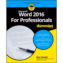 ISBN Word 2016 For Professionals For Dummies, Anglais, Livre broché, 648 pages