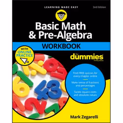 ISBN Basic Math and Pre-Algebra Workbook For Dummies, 3rd Edition, Anglais, Livre broché, 312 pages