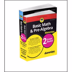 ISBN Basic Math & Pre-Algebra Workbook For Dummies with Basic Math & Pre-Algebra For Dummies Bundle, Anglais, Livre b ...