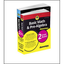 ISBN Basic Math & Pre-Algebra Workbook For Dummies with Basic Math & Pre-Algebra For Dummies Bundle