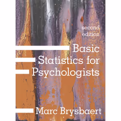 ISBN Basic Statistics for Psychologists, Anglais, Livre broché, 560 pages