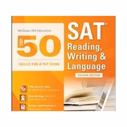 ISBN Mcgraw-Hill Education Top 50 Skills For A Top Score : SAT Reading, Writing & Language 2e, Education, Anglais, Livre ...