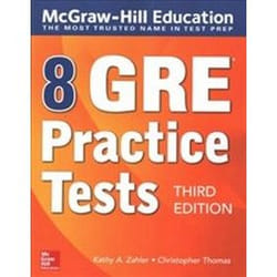 ISBN 8 GRE Practice Tests 3e livre Education Anglais