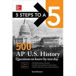 ISBN 5 Steps to a 5 : 500 AP U.S. History Questions to Know by Test Day 3e livre Education Anglais