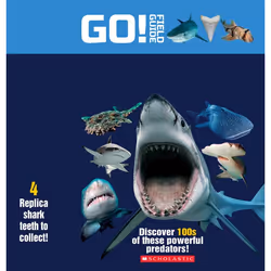 Scholastic Go! Field Guide: Sharks, Animaux, Anglais, 160 pages